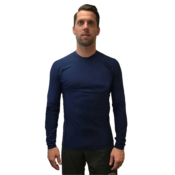 Adult Compression Long Sleeve Rashguard, UPF 50, Made in USA - Adult Compression Long Sleeve Rashguard, UPF 50, Made in USA - Image 5 of 6