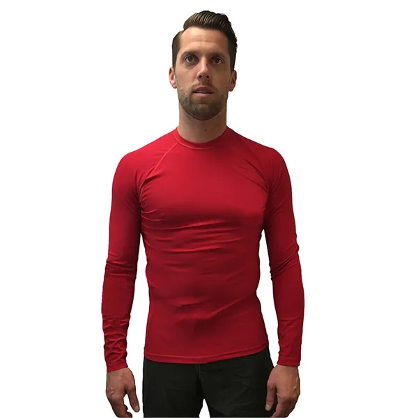 Adult Compression Long Sleeve Rashguard, UPF 50, Made in USA - Adult Compression Long Sleeve Rashguard, UPF 50, Made in USA - Image 6 of 6