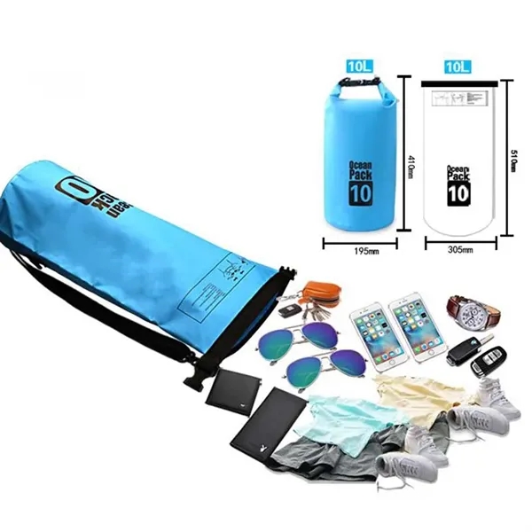 10L 500D Tarpaulin PVC Dry Bag - 10L 500D Tarpaulin PVC Dry Bag - Image 1 of 3