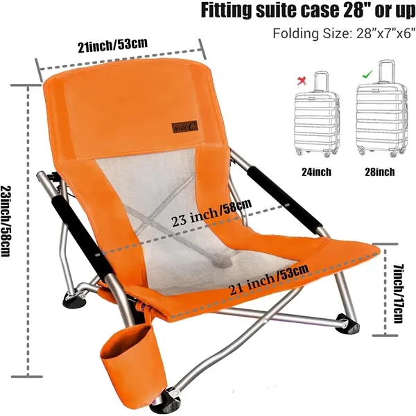 Camping Folding Chair with Cup Holder - Camping Folding Chair with Cup Holder - Image 1 of 3