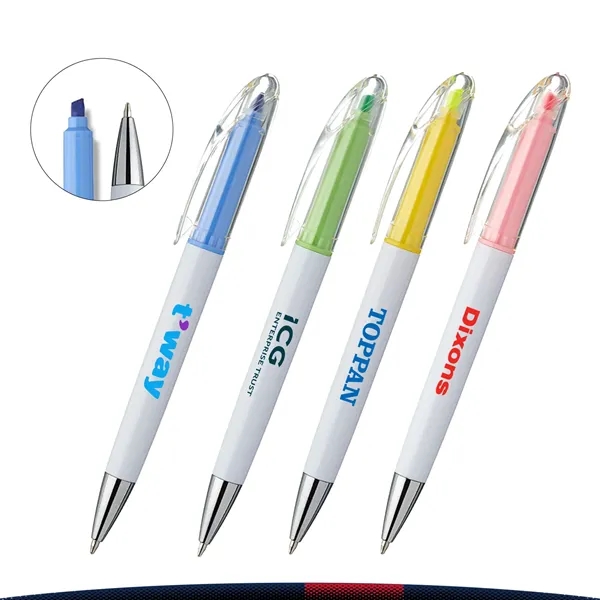 Jazeo 2in1 Ball Point Pen with Highlighter - Jazeo 2in1 Ball Point Pen with Highlighter - Image 0 of 6