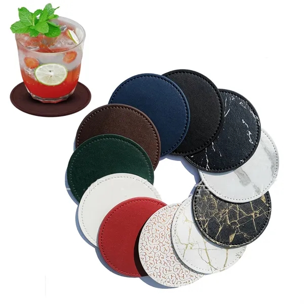 PU Coasters for Drinks - PU Coasters for Drinks - Image 0 of 2