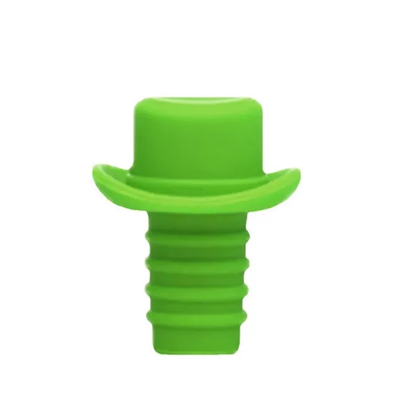 Hat Shape Silicone Wine Bottle Stopper - Hat Shape Silicone Wine Bottle Stopper - Image 5 of 6