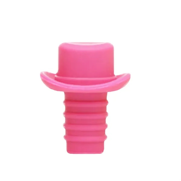 Hat Shape Silicone Wine Bottle Stopper - Hat Shape Silicone Wine Bottle Stopper - Image 6 of 6