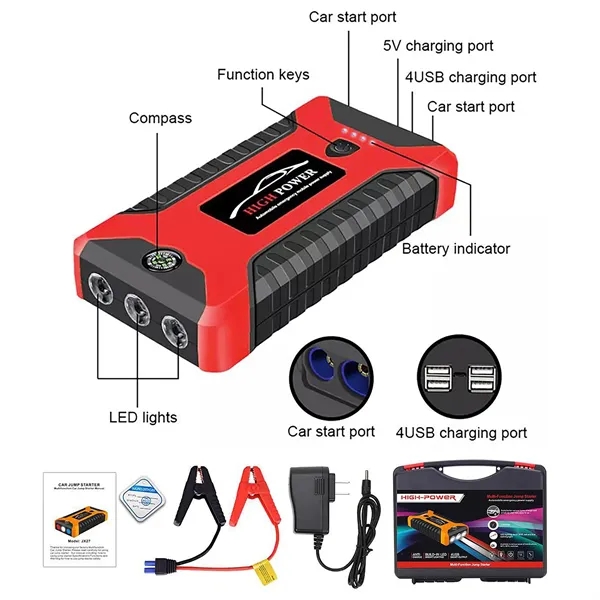 12V Car Battery Jump Starter - 12V Car Battery Jump Starter - Image 1 of 4