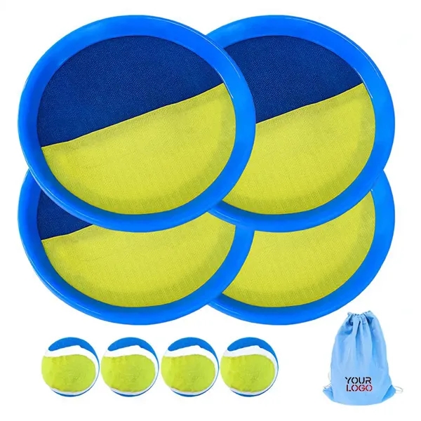 Toss and Catch Ball Set 4 Paddles - Toss and Catch Ball Set 4 Paddles - Image 0 of 8