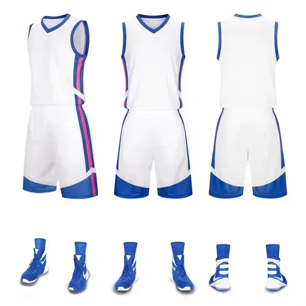 Custom Basketball Uniform with Pockets - Custom Basketball Uniform with Pockets - Image 1 of 8