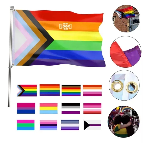 3' x 5' Pride Rainbow Flag - 3' x 5' Pride Rainbow Flag - Image 0 of 11