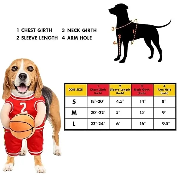 Pet Basketball Uniform - Pet Basketball Uniform - Image 2 of 3