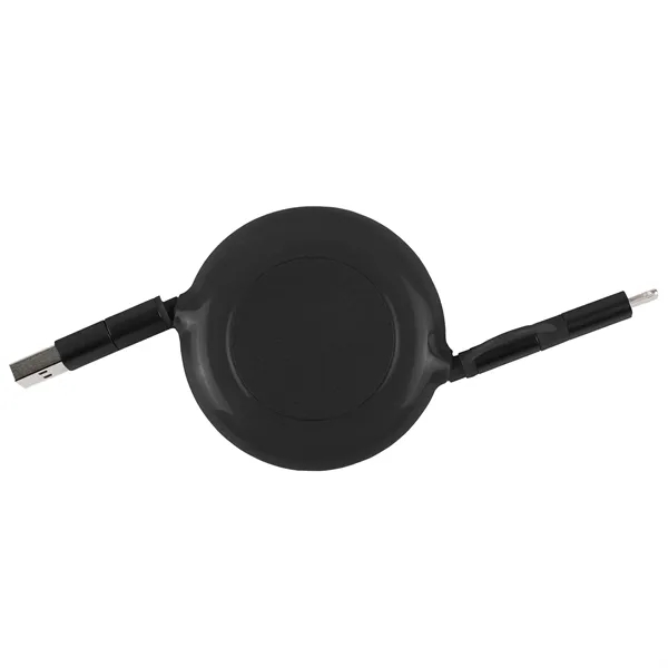 3-in-1 Retractable Fast Charge-it™ Cable - 3-in-1 Retractable Fast Charge-it™ Cable - Image 2 of 7