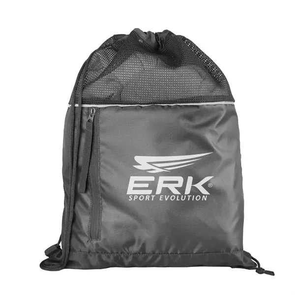 RPET Mesh Drawstring Backpack - RPET Mesh Drawstring Backpack - Image 3 of 3
