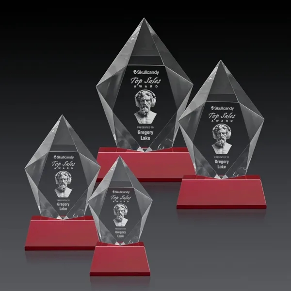 Devron 3D Award on Base - Red