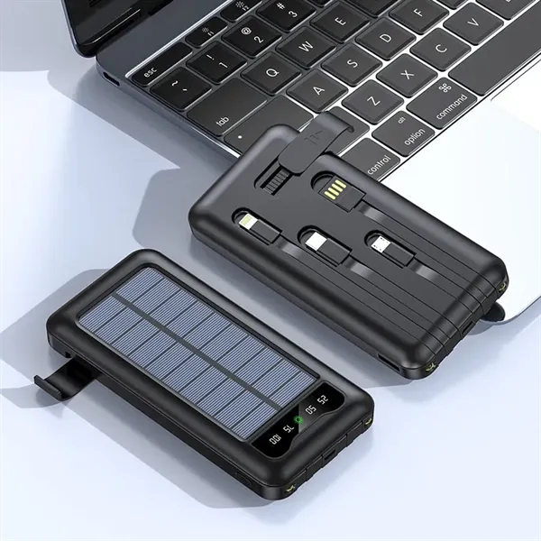 4in1 Portable Power Bank Solar Charger External Battery Pack - 4in1 Portable Power Bank Solar Charger External Battery Pack - Image 4 of 4