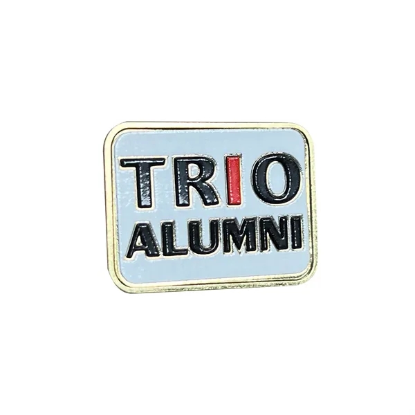 QUIKturn™ Ultratone Rectangle Lapel Pin with Rounded Corners - QUIKturn™ Ultratone Rectangle Lapel Pin with Rounded Corners - Image 1 of 1