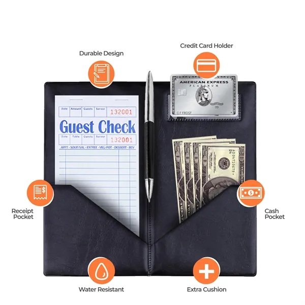 PU Leather Check Presenters - PU Leather Check Presenters - Image 1 of 2