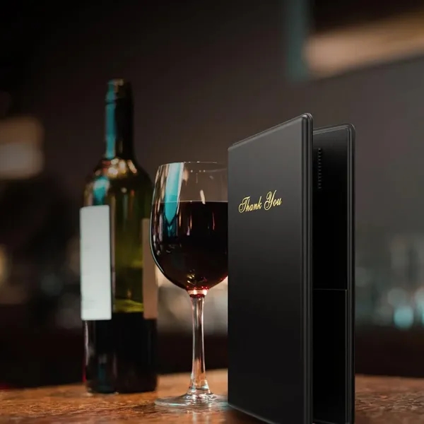 PU Leather Check Presenters - PU Leather Check Presenters - Image 2 of 2