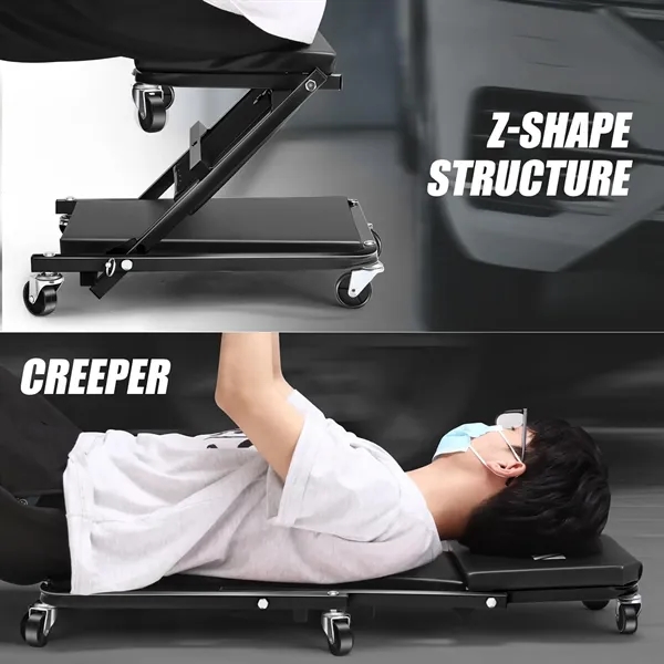36" Z-Creeper Seat Garage Creepers - 36" Z-Creeper Seat Garage Creepers - Image 3 of 5