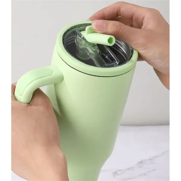 40 oz Water Bottle with Handle & Flip Straw - 40 oz Water Bottle with Handle & Flip Straw - Image 1 of 10