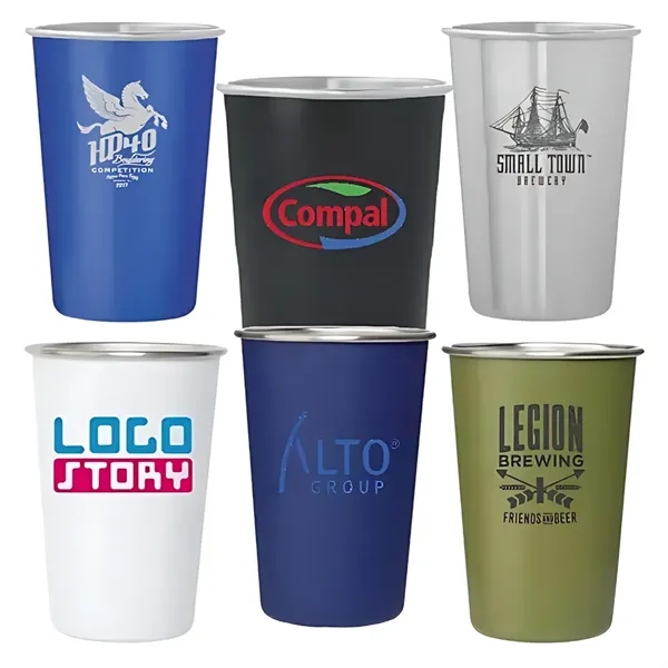 16oz. Full Color Wrap Tin Can Cup - 16oz. Full Color Wrap Tin Can Cup - Image 8 of 8