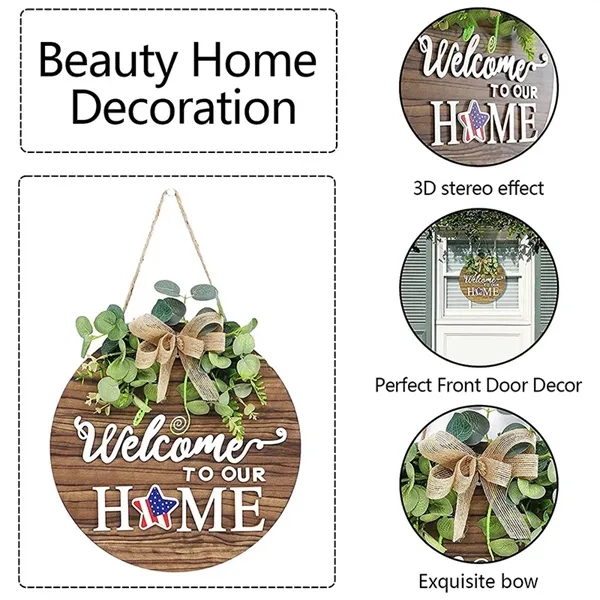12" Customizable Welcome Home Sign - 12" Customizable Welcome Home Sign - Image 1 of 5