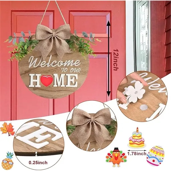 12" Customizable Welcome Home Sign - 12" Customizable Welcome Home Sign - Image 4 of 5
