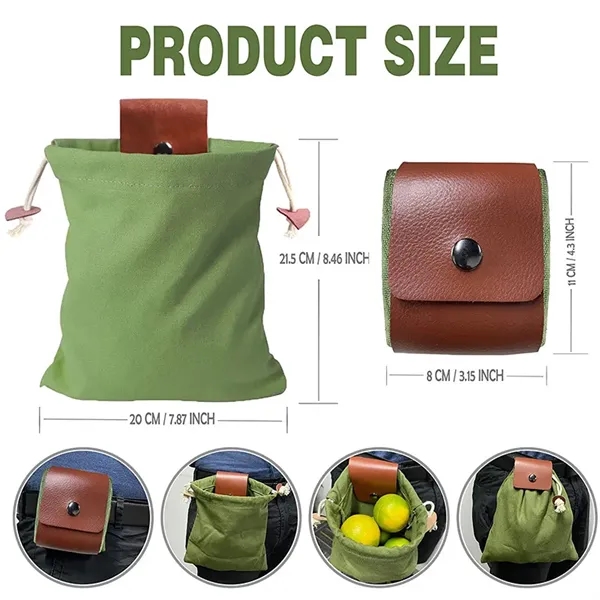 Portable Multi-Functional Canvas Fruit Picking Storage Bag - Portable Multi-Functional Canvas Fruit Picking Storage Bag - Image 1 of 6