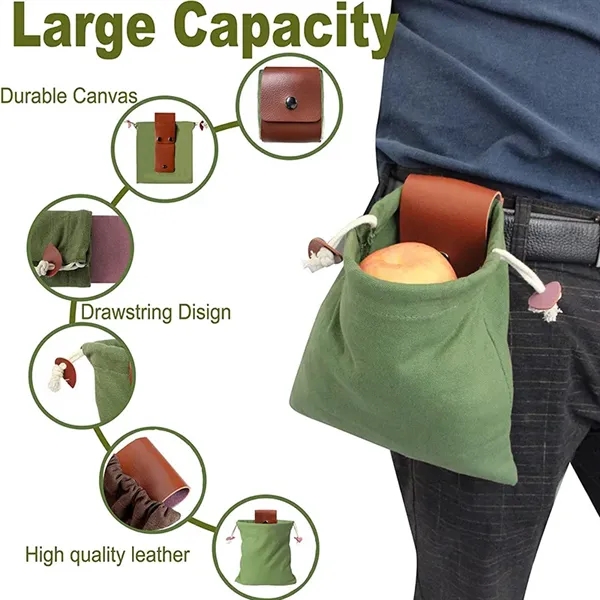 Portable Multi-Functional Canvas Fruit Picking Storage Bag - Portable Multi-Functional Canvas Fruit Picking Storage Bag - Image 2 of 6