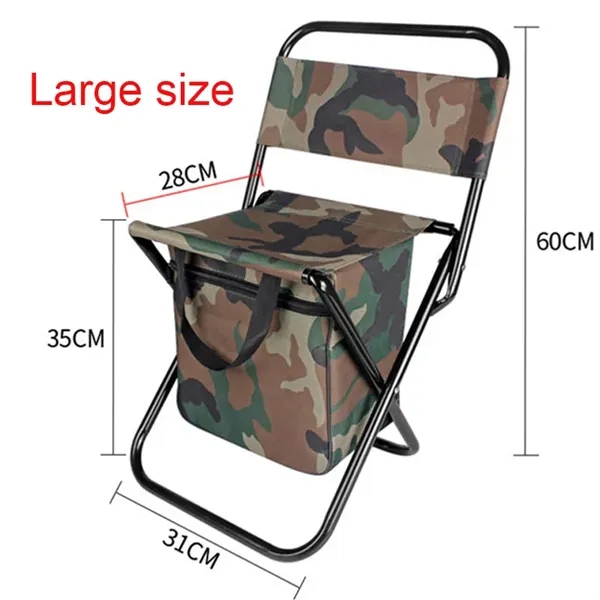 Portable Folding Fishing Chair with Cooler Bag - Portable Folding Fishing Chair with Cooler Bag - Image 8 of 8