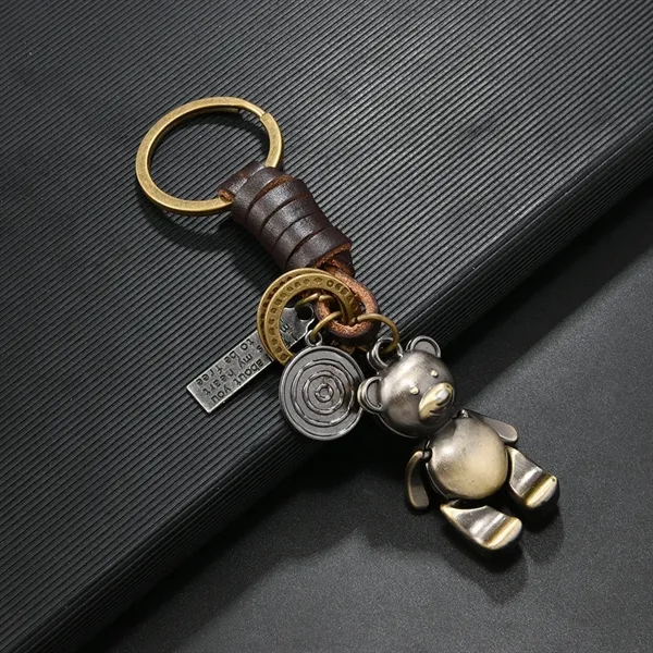 Happy Teddy Bear Keychain - Happy Teddy Bear Keychain - Image 3 of 4