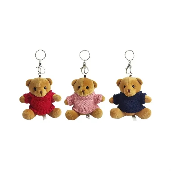 5'' Cute Teddy Bear Plush Keychain - 5'' Cute Teddy Bear Plush Keychain - Image 2 of 2