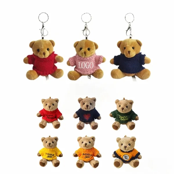 5'' Cute Teddy Bear Plush Keychain - 5'' Cute Teddy Bear Plush Keychain - Image 0 of 2