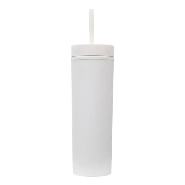 16oz Matte Plastic Tumbler With Straw - 16oz Matte Plastic Tumbler With Straw - Image 24 of 26