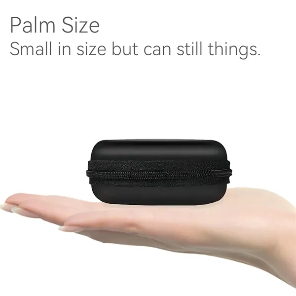 Mini Zipper EVA Round Earphone and Cable  Storage Case - Mini Zipper EVA Round Earphone and Cable  Storage Case - Image 2 of 4