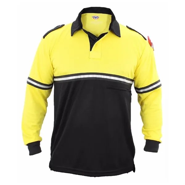 First Class Two Tone Polyester Longsleeve Bike Patrol Shirt - First Class Two Tone Polyester Longsleeve Bike Patrol Shirt - Image 1 of 5