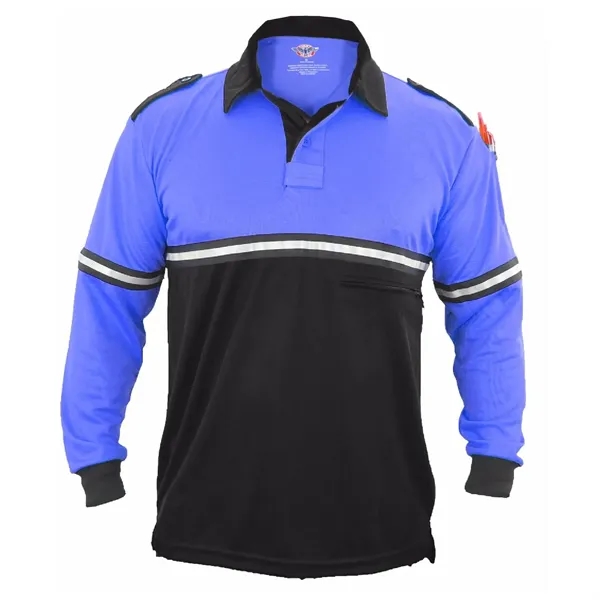 First Class Two Tone Polyester Longsleeve Bike Patrol Shirt - First Class Two Tone Polyester Longsleeve Bike Patrol Shirt - Image 2 of 5