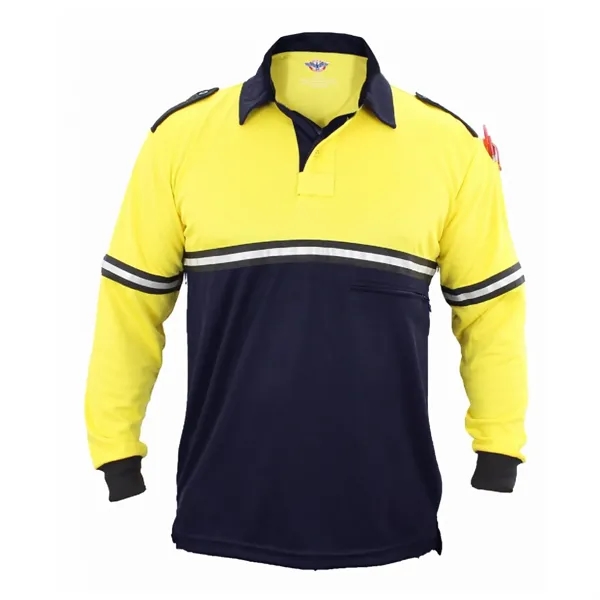 First Class Two Tone Polyester Longsleeve Bike Patrol Shirt - First Class Two Tone Polyester Longsleeve Bike Patrol Shirt - Image 3 of 5