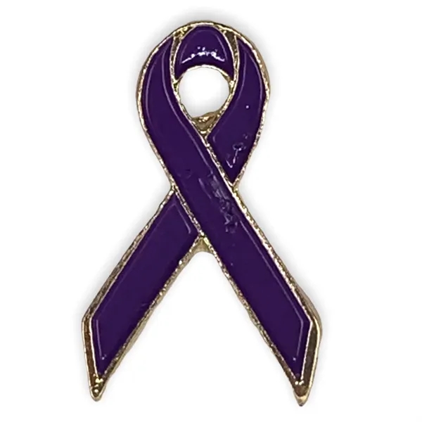 Purple Ribbon Awareness Lapel Pin - Purple Ribbon Awareness Lapel Pin - Image 0 of 3