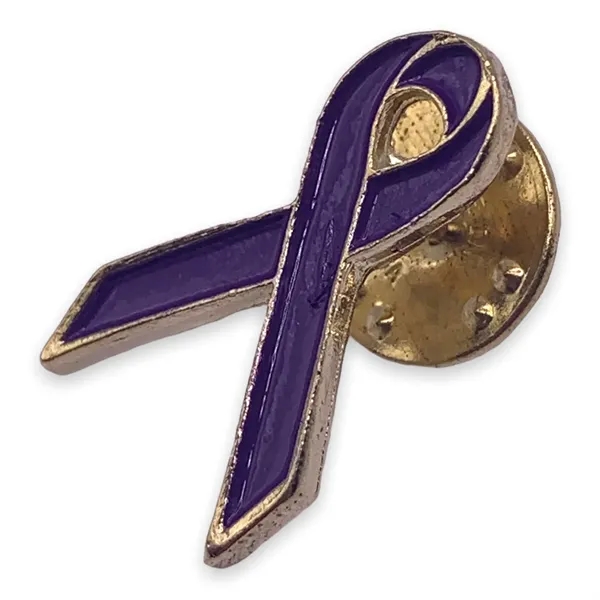 Purple Ribbon Awareness Lapel Pin - Purple Ribbon Awareness Lapel Pin - Image 1 of 3