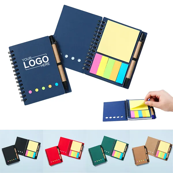 Sticky Notes Spiral Notebook - Sticky Notes Spiral Notebook - Image 0 of 8