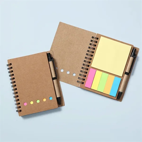 Sticky Notes Spiral Notebook - Sticky Notes Spiral Notebook - Image 5 of 8