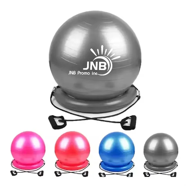 Yoga Ball Chair with Dual Resistance Bands - Yoga Ball Chair with Dual Resistance Bands - Image 0 of 0