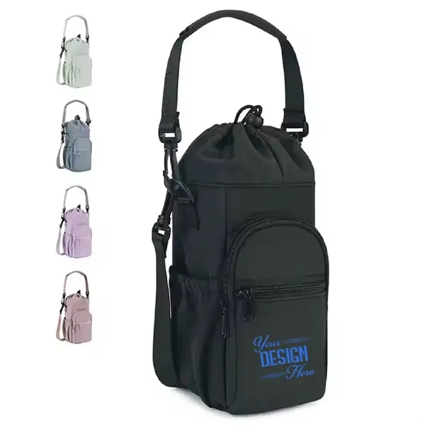 Portable Bottle Cooler with with Phone Pocket - Portable Bottle Cooler with with Phone Pocket - Image 0 of 4