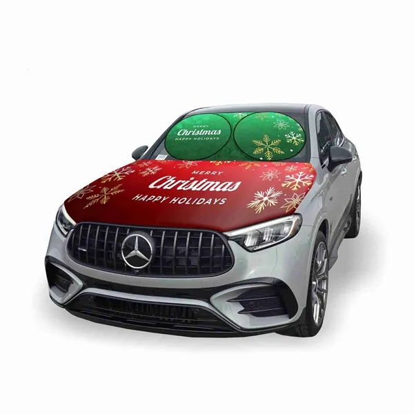 Custom Car Windshield Sun Shade & Engine Hood Cover kit - Custom Car Windshield Sun Shade & Engine Hood Cover kit - Image 2 of 5