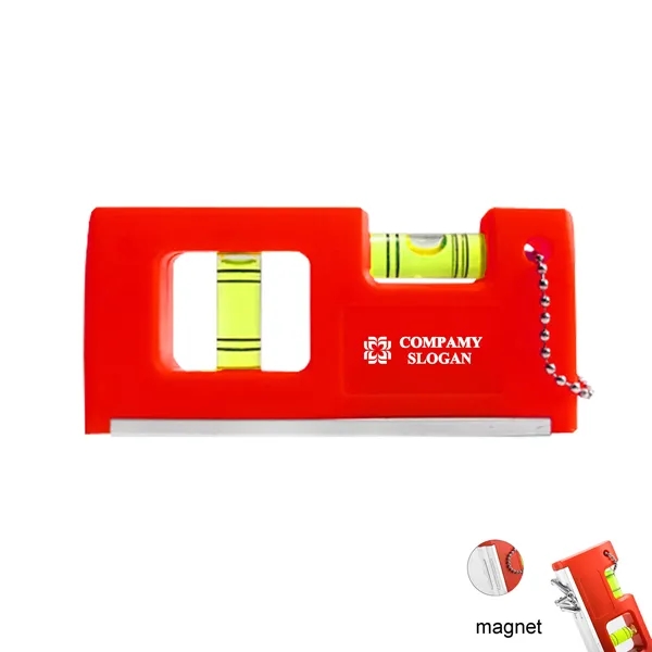 Mini Portable Square Level Ruler Keychain - Mini Portable Square Level Ruler Keychain - Image 0 of 3