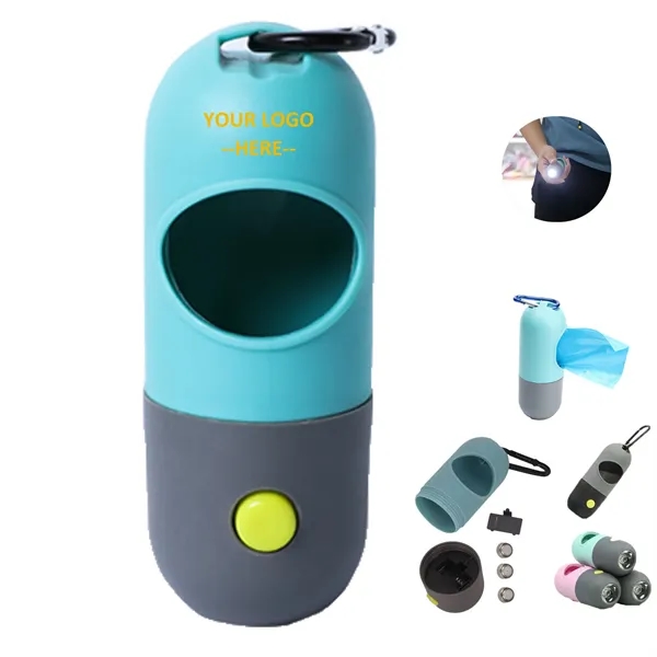 LED Flashlight Poop Bags Holder
