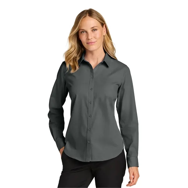 Port Authority Women's Long Sleeve Nailhead Easy Care Shirt - Port Authority Women's Long Sleeve Nailhead Easy Care Shirt - Image 1 of 14