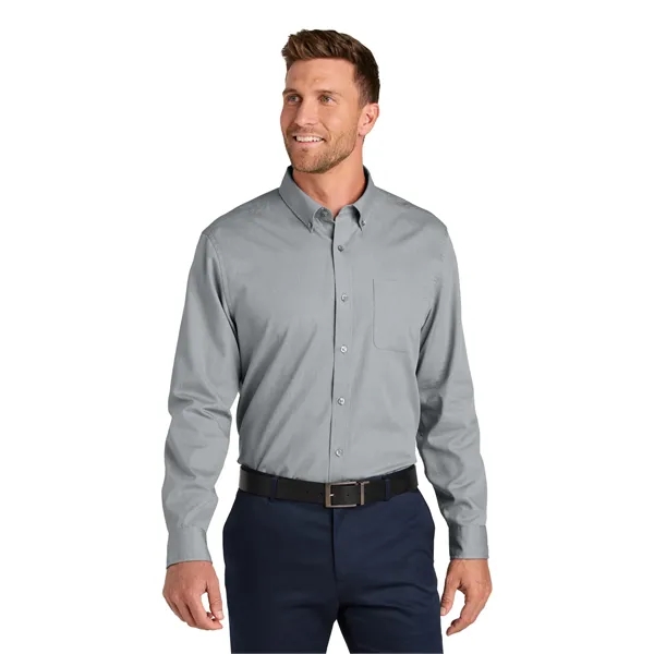 Port Authority Long Sleeve Nailhead Easy Care Shirt - Port Authority Long Sleeve Nailhead Easy Care Shirt - Image 3 of 24