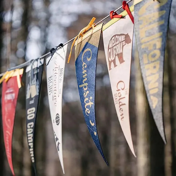 Custom Camping Felt Pennant - Custom Camping Felt Pennant - Image 2 of 4