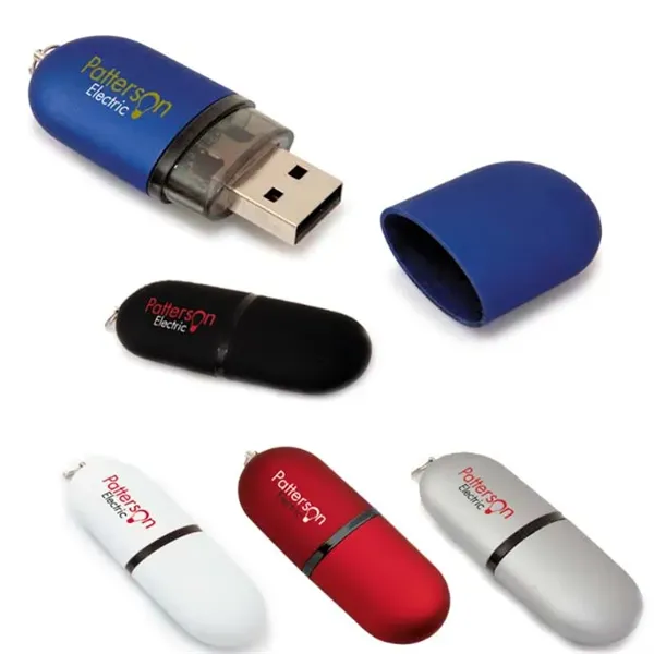 1 GB Oval USB 2.0 Flash Drive - 1 GB Oval USB 2.0 Flash Drive - Image 0 of 5