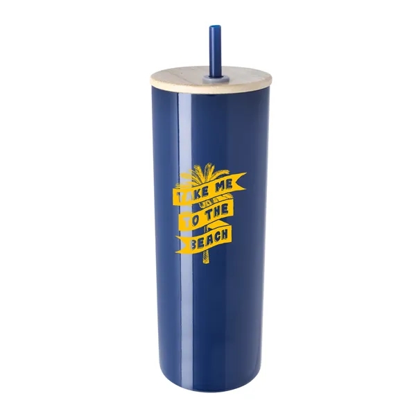 Good Value™ Double-Wall Stainless Steel Tumbler with Bamb... - Good Value™ Double-Wall Stainless Steel Tumbler with Bamb... - Image 0 of 8